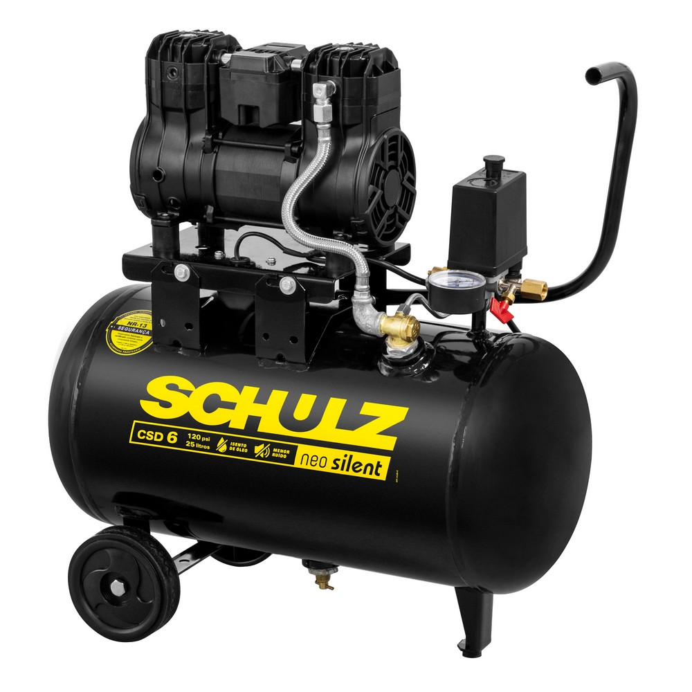 Motocompressor Neo Silent CSD 6/25 - 6 pcm 25 litros 1,2 hp
