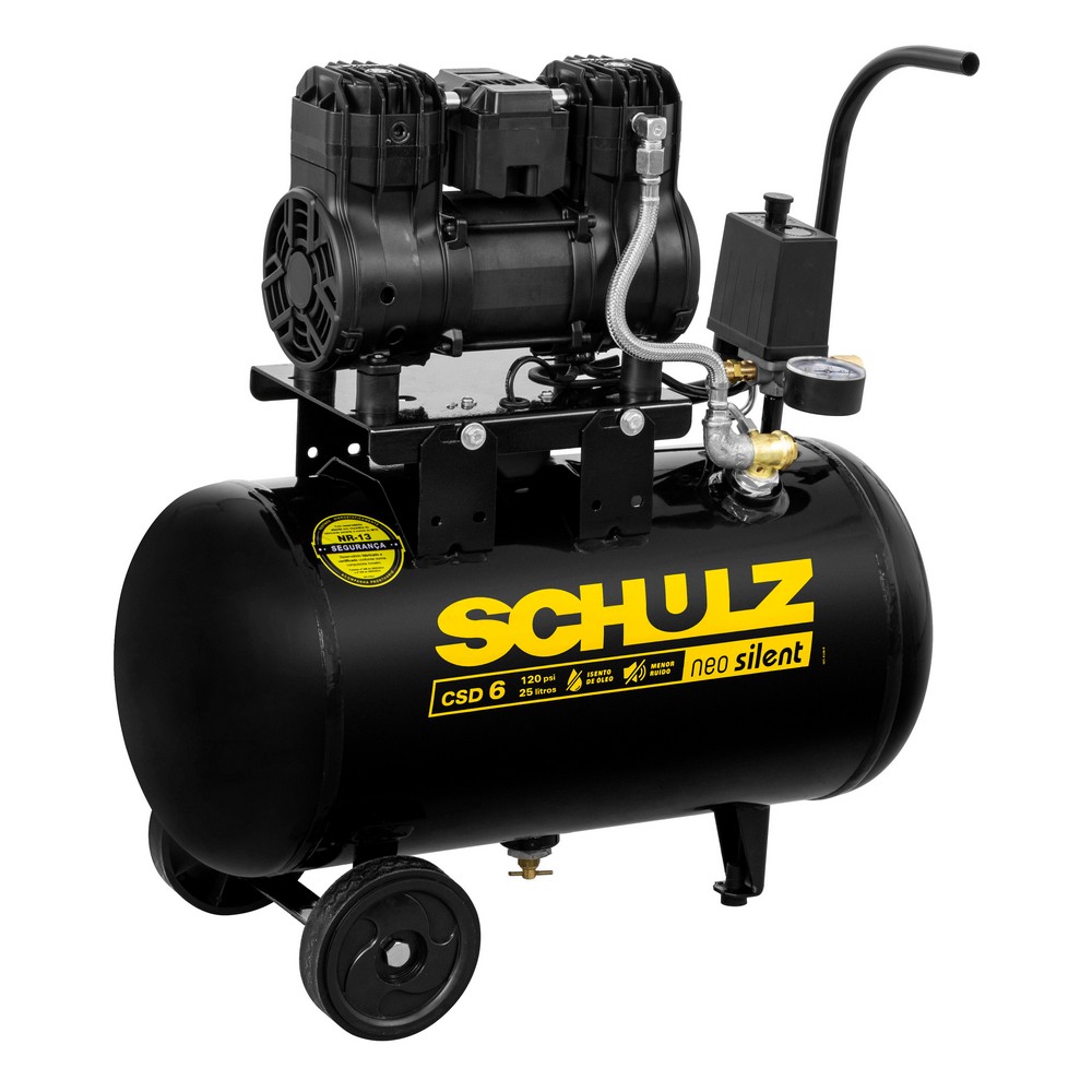 Motocompressor Neo Silent CSD 6/25 - 6 pcm 25 litros 1,2 hp