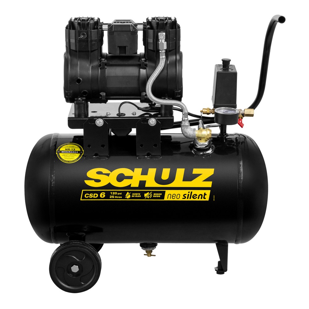 Motocompressor Neo Silent CSD 6/25 - 6 pcm 25 litros 1,2 hp