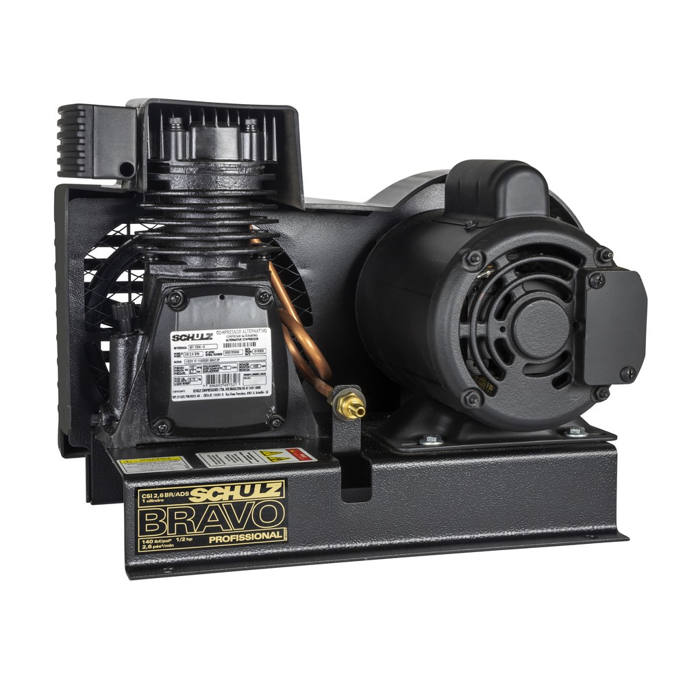 Compressor Bravo CSI 2,6BR/AD-S - 2,6 pcm ar direto 1/2 hp