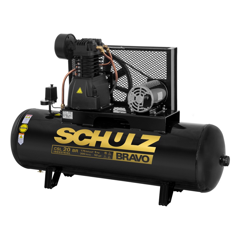 Compressor Bravo CSL 20BR/200 - 20 pcm 200 litros 5 hp
