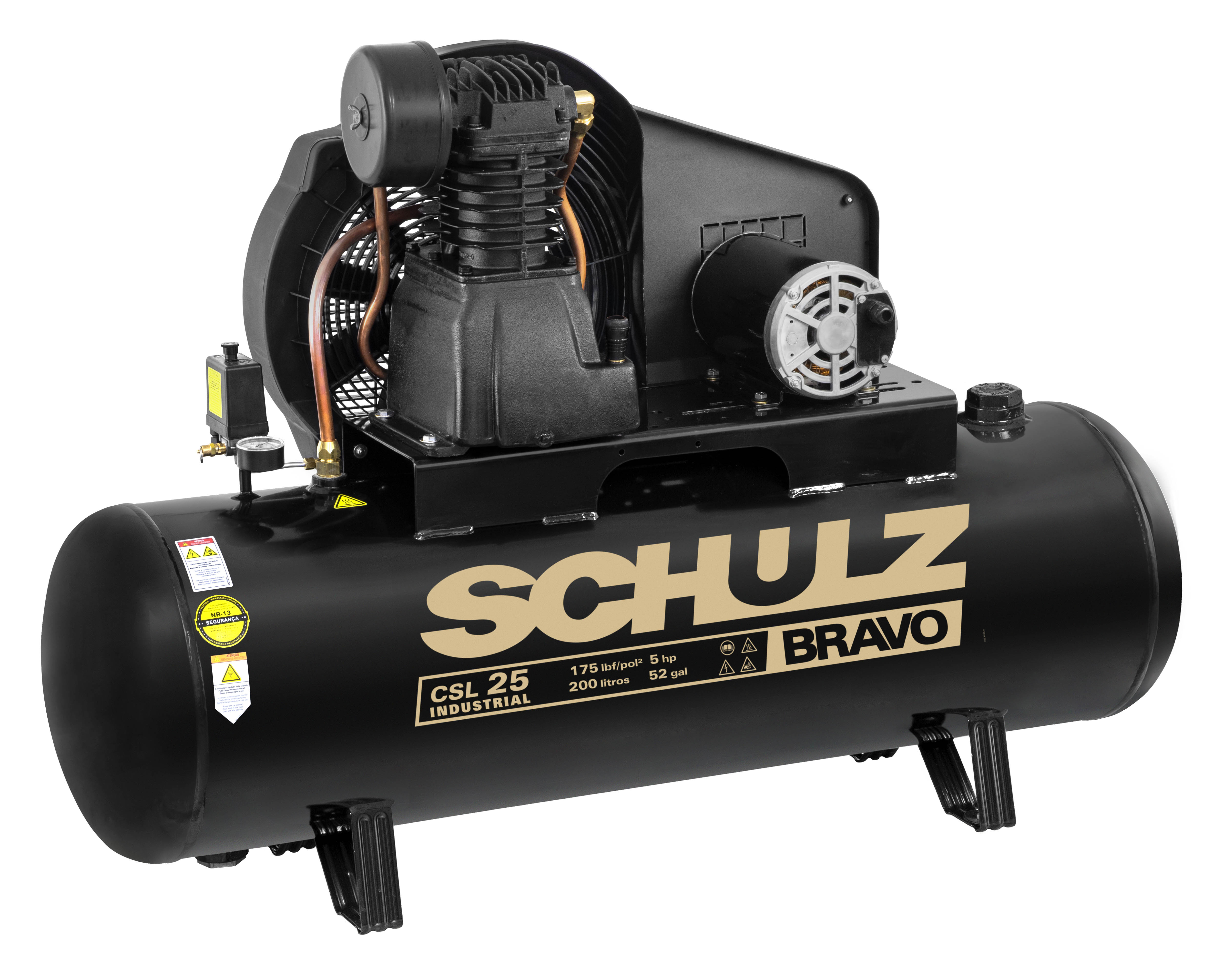 Compressor Bravo CSL 25BR/200 - 25 pcm 200 litros