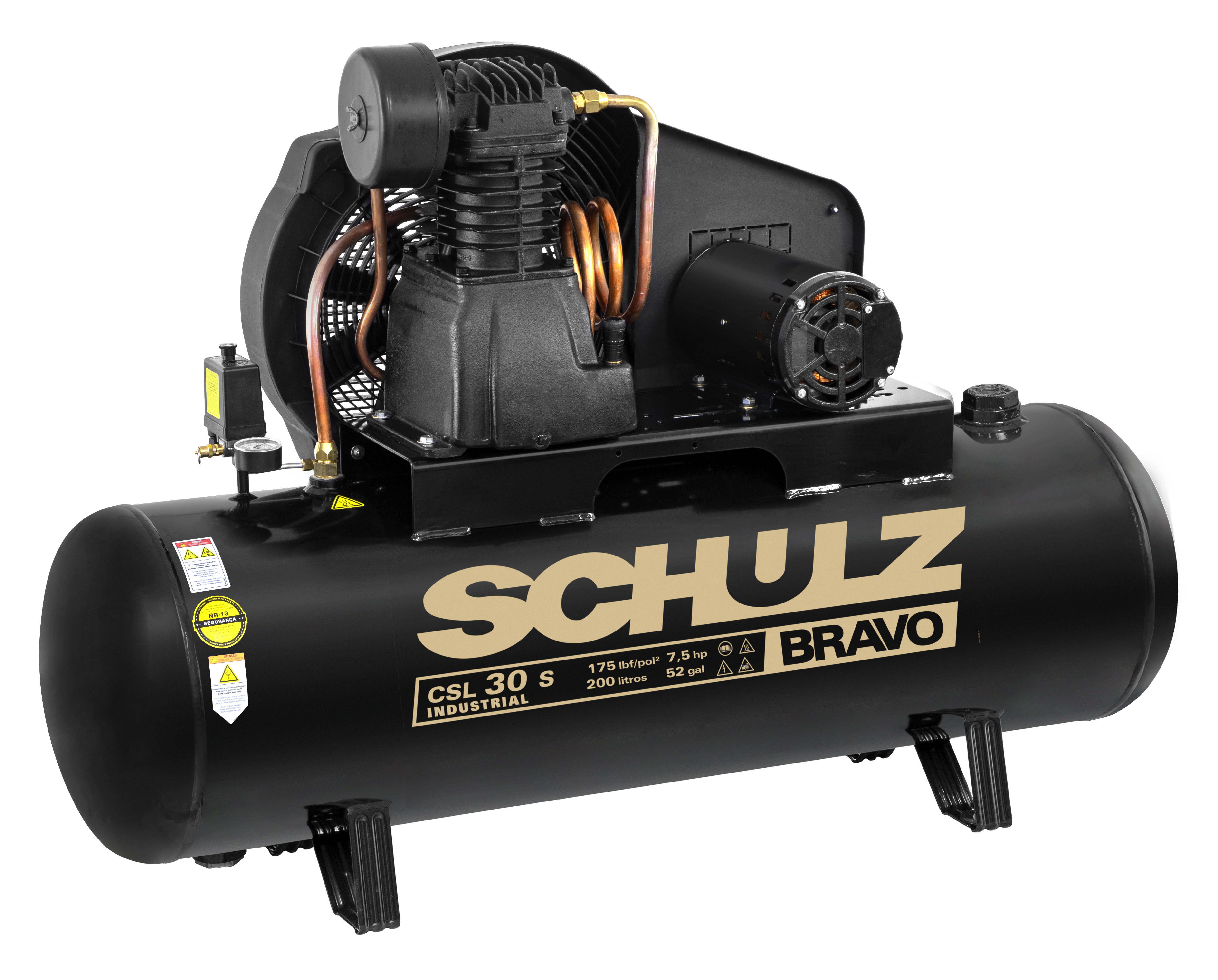 Compressor Bravo CSL 30BR/200 - 30 pcm 200 litros