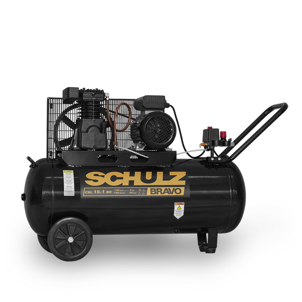 Compresor Bravo CSL 15.1BR/100 - 15 pcm 100 litros 3 hp