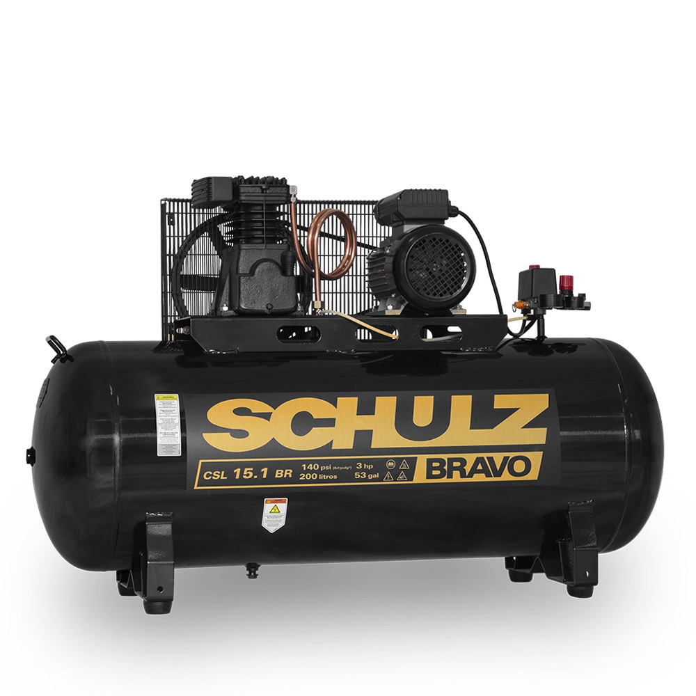 Compresor Bravo CSL 15.1BR/200 - 15 pcm 200 litros 3 hp