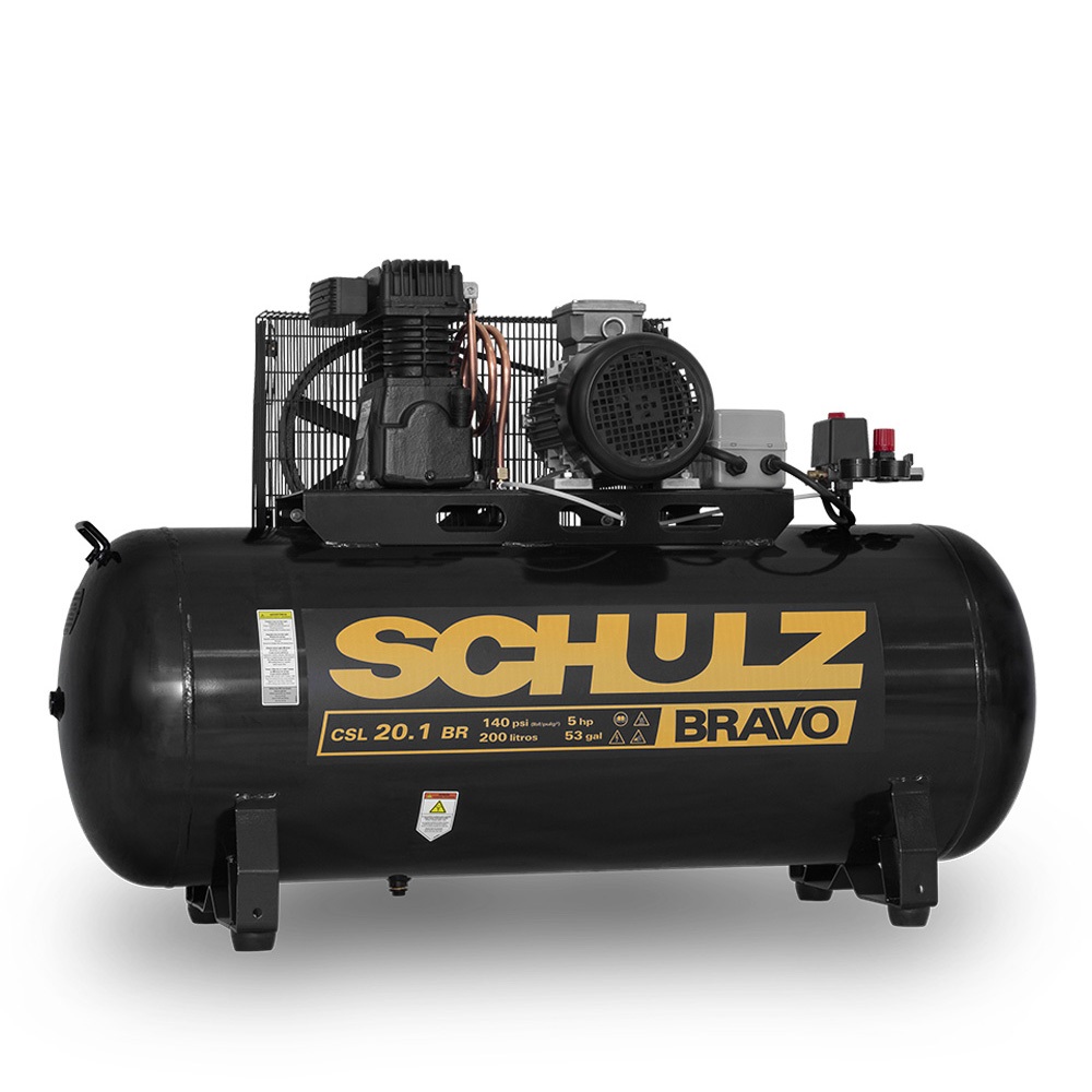 Compresor Bravo CSL 20.1BR/200 - 20 pcm 200 litros 5 hp