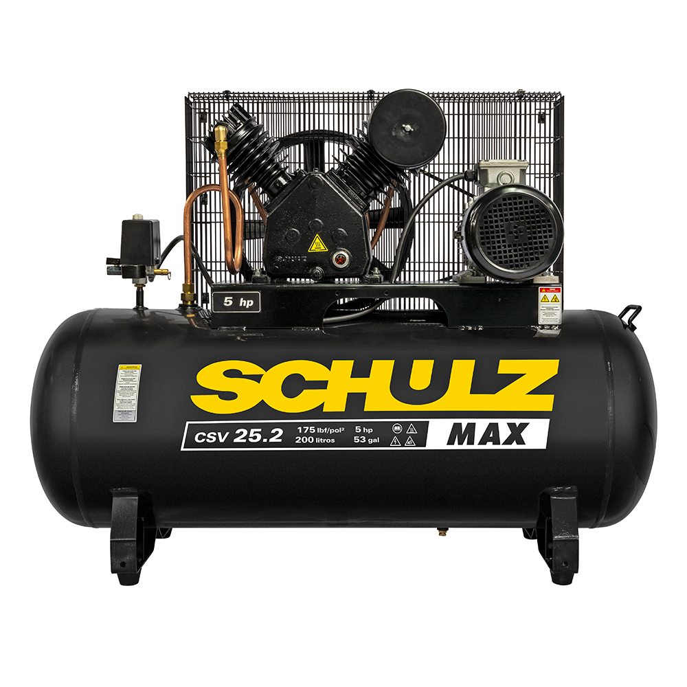 Max CSV 25.2/200 Air Compressor - 20 SCFM 200 liters 5 hp