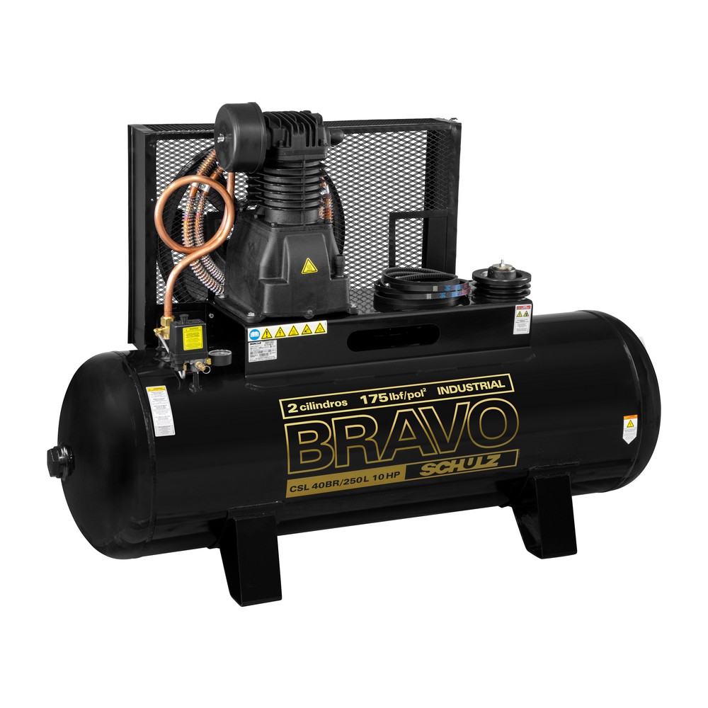Compresor Bravo CSL 40BR/250 - 40 pcm 250 litros 10 hp