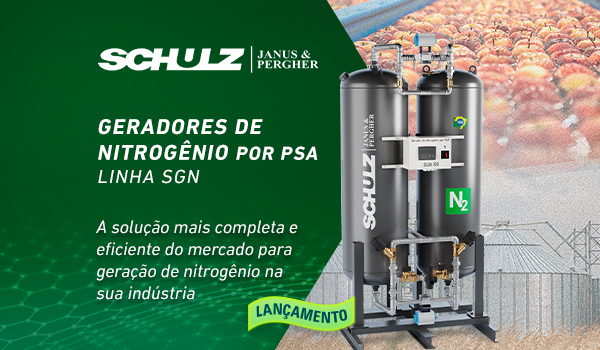 Schulz apresenta sua nova linha de Geradores de Nitrogênio por PSA: a solução mais completa e eficiente do mercado para geração de nitrogênio